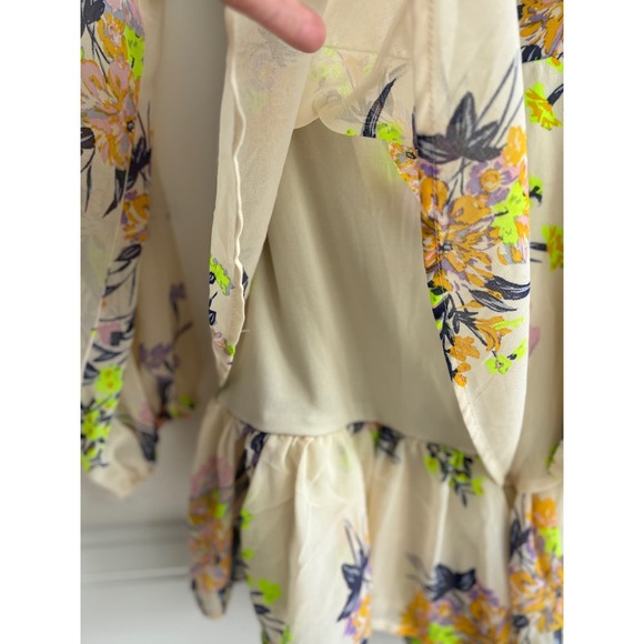 Altar’d State Floral Romper Sheer Sleeves | Size XSmall - Picture 6 of 10